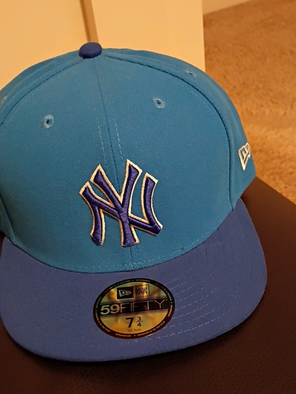 New Era blue & royal NY Yankees fitted cap